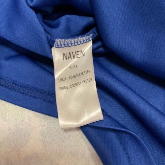 Naven Floral Abstract Print Cutout Kaleidoscope Skater Dress S Prom Cocktail - Picture 10 of 10